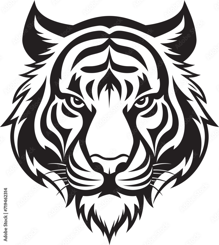 Graffiti style Tiger IllustrationDynamic Abstract Tiger Vector