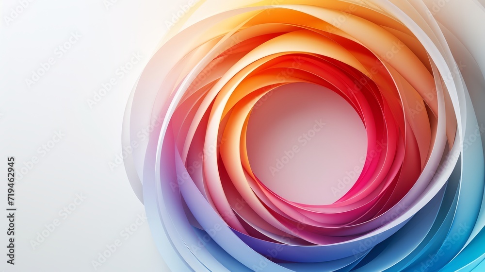 Abstract technology background color, flower pattern, clean rainbow background, clean white background Abstract technology background color, flower pattern, clean rainbow background, clean white background