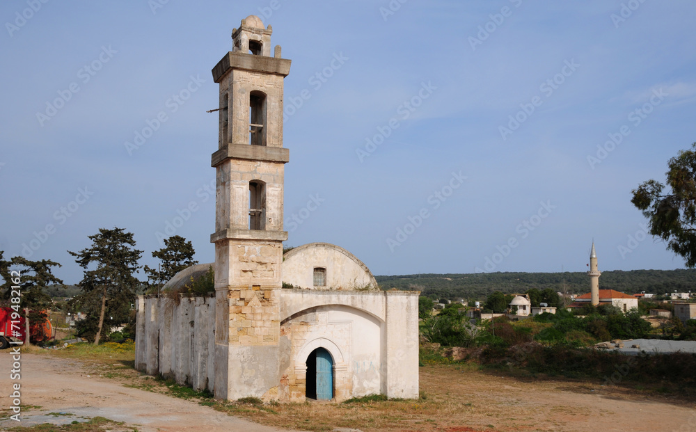 View of the Greek Churches from the Turkish side of Cyprus