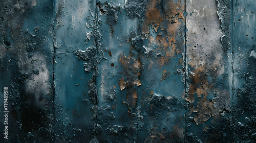 Close-up of a Rusting Metal Surface With Peeling Paint