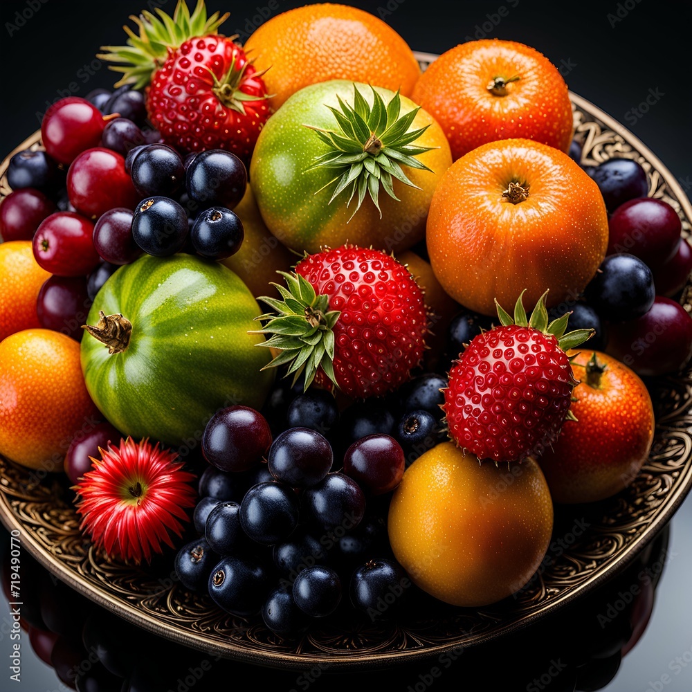 fruit in a basket fruit in a basket