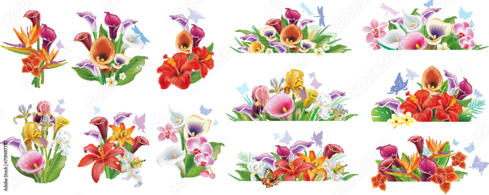 Arrangements from tropical flowers Arrangements from tropical flowers