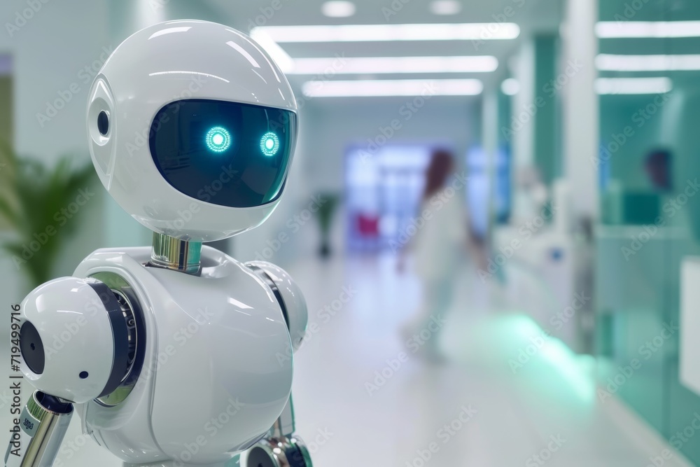 Simple Robot With Ai Capabilities Assisting Human With Daily Tasks Simple Robot With Ai Capabilities Assisting Human With Daily Tasks