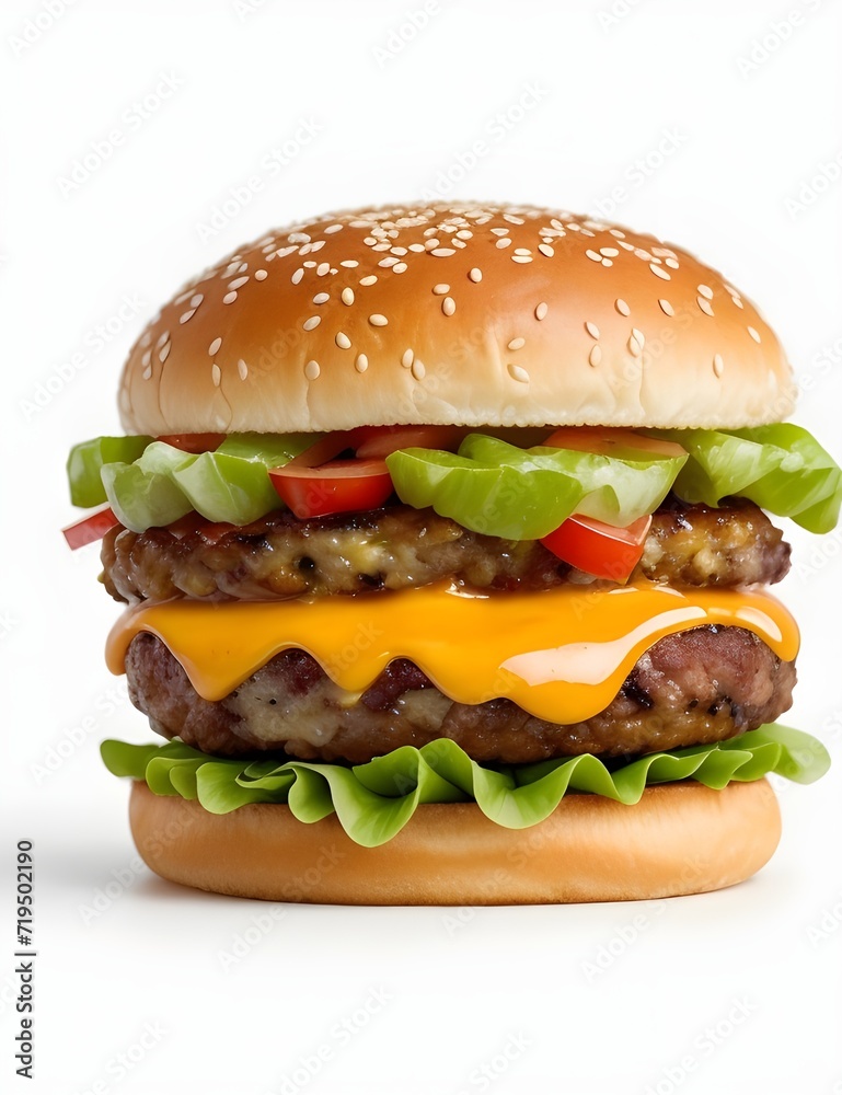 hamburger isolated on white background hamburger isolated on white background