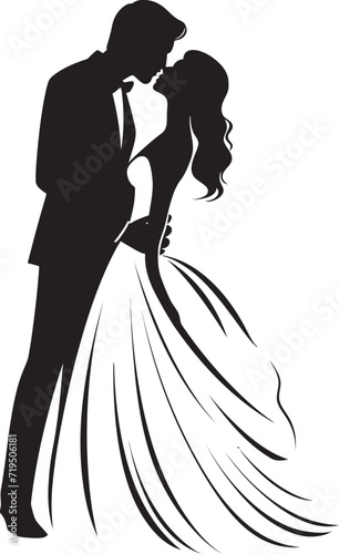 Pure Union Black and White LovebirdsChic Symphony Vector Love Stories Collection