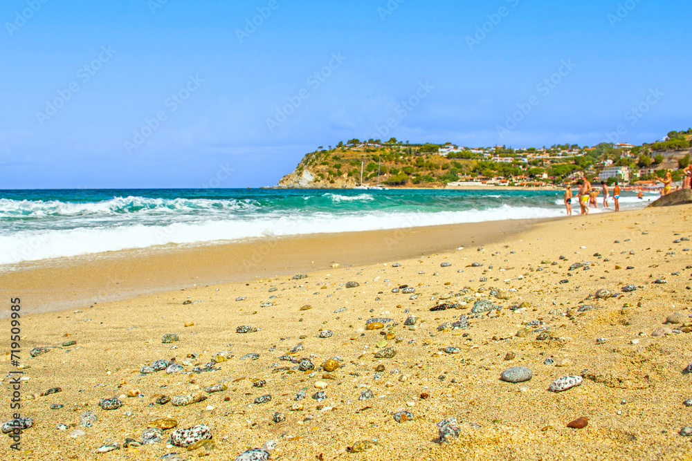 Calabria beach in Italy in summer