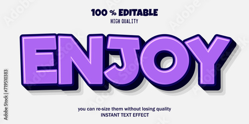 Free vector enjoy text effect