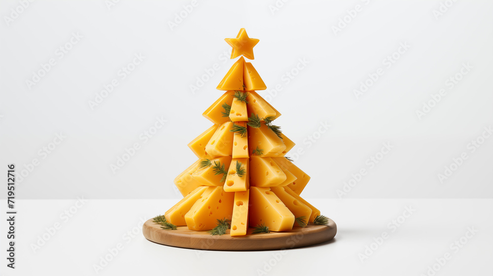 Christmas tree shaped cheese board Christmas tree shaped cheese board