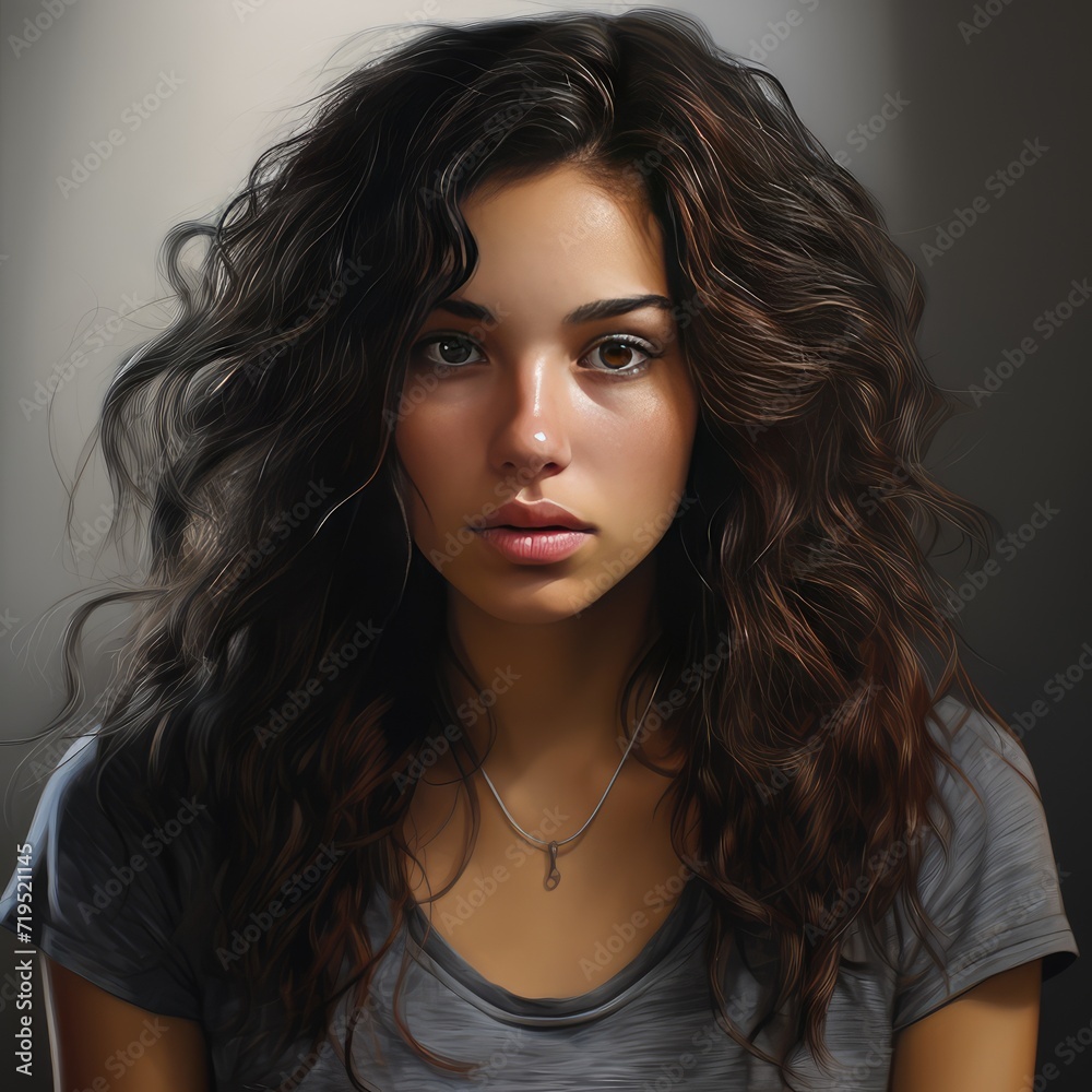 Naklejka premium Young woman