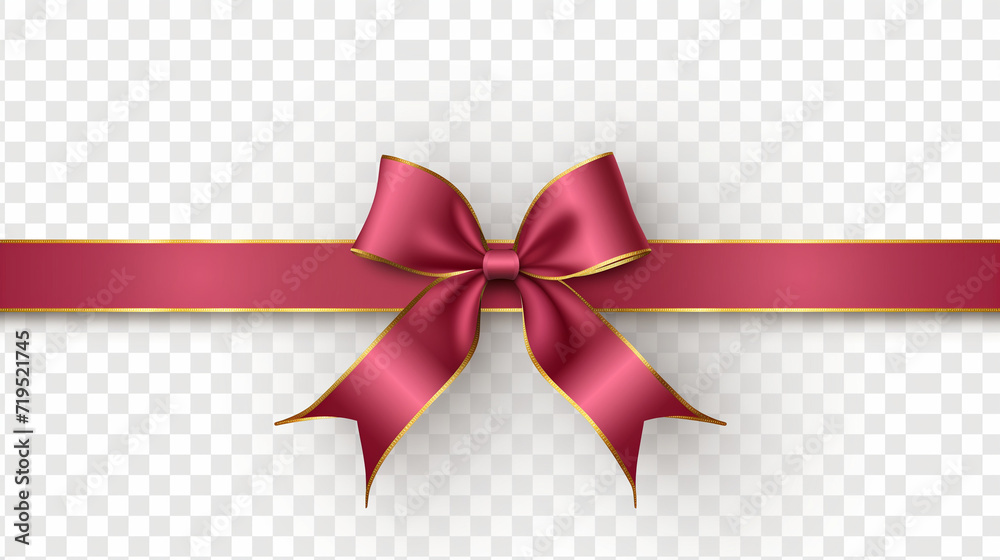 Gift Ribbon round Bow on transparent background,Red, golden, and black vector circle gift frame with bow and ribbon, isolated on white background. Gift Ribbon round Bow on transparent background,Red, golden, and black vector circle gift frame with bow and ribbon, isolated on white background.