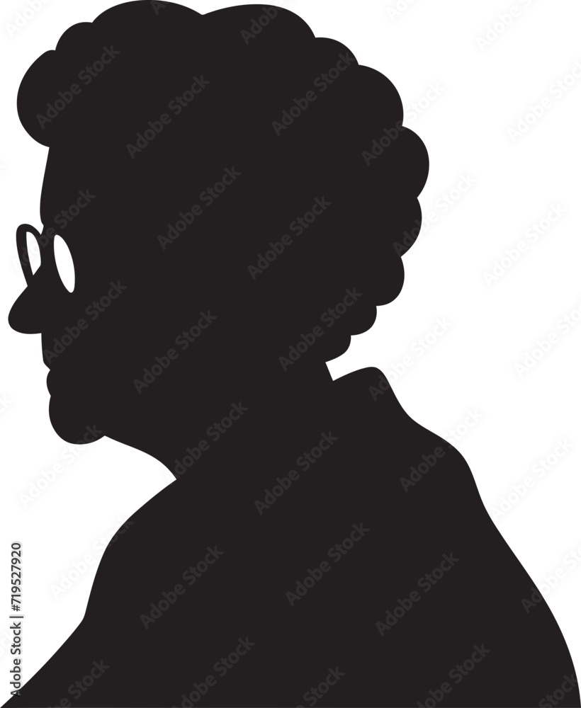 Sleek and Stylish Black Vector IllustrationEmpowered Pose Woman Vector Silhouette