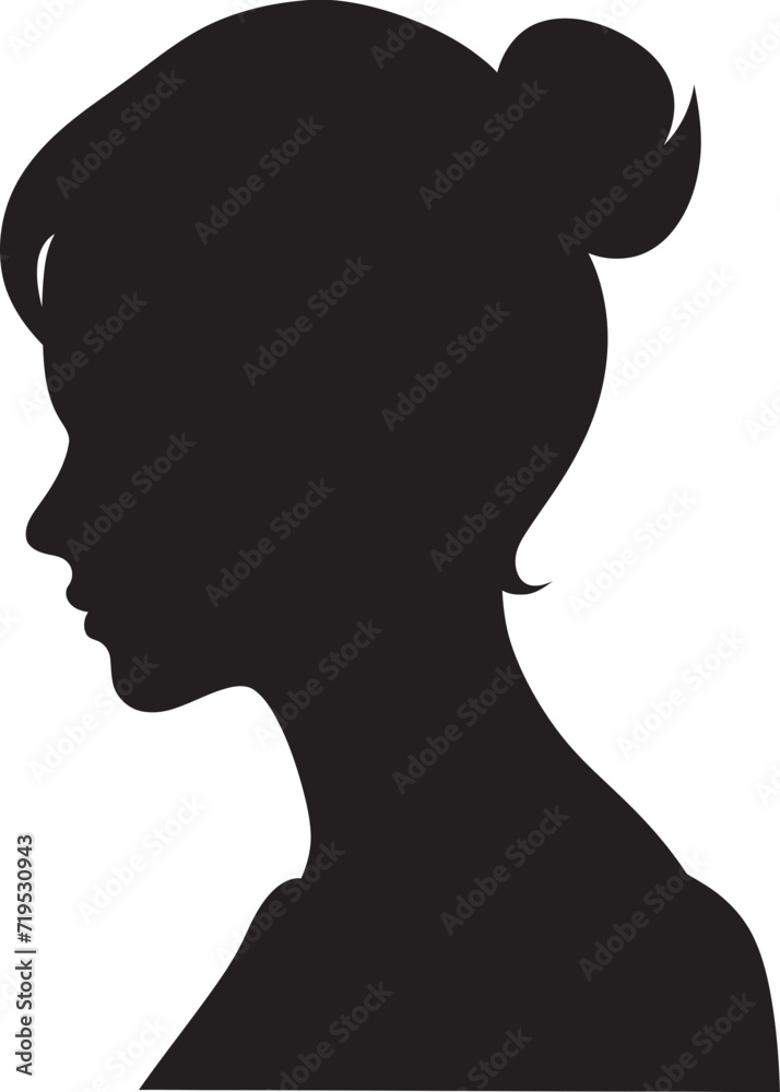 Elegant Strength Women Vector ArtGraceful Silhouettes Black Vector Silhouettes