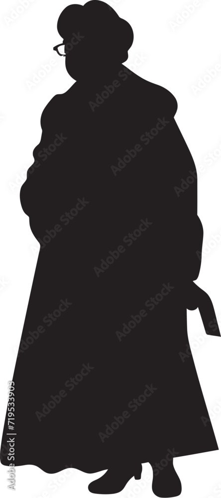 Sleek Feminine Profile Vector IllustrationAbstract Female Form Black Vector Design