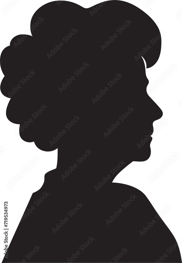 Sleek Feminine Strokes Black VectorAbstract Womens Figures Vector Illustration
