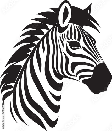 Vectorized Zebra Splendor Black MagicSafari Vibes Zebra Vector Sketches