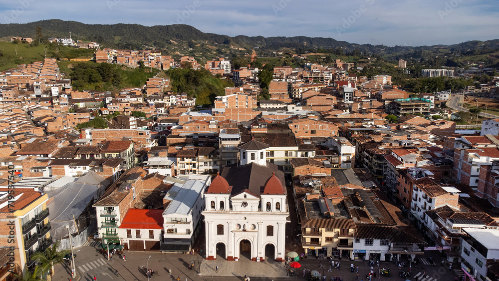 El Santuario, Antioquia - Colombia. January 20, 2024. Municipality in the east of the department with an urban population of 26,612 and in the rural part 11,190.