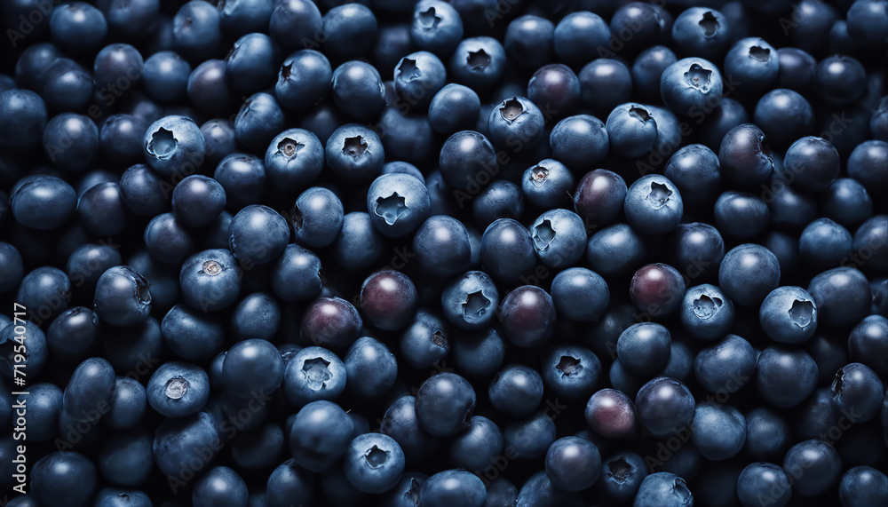 Blueberries background. Blueberries are scattered on the table. Many berries. Berry texture. AI generated Blueberries background. Blueberries are scattered on the table. Many berries. Berry texture. AI generated
