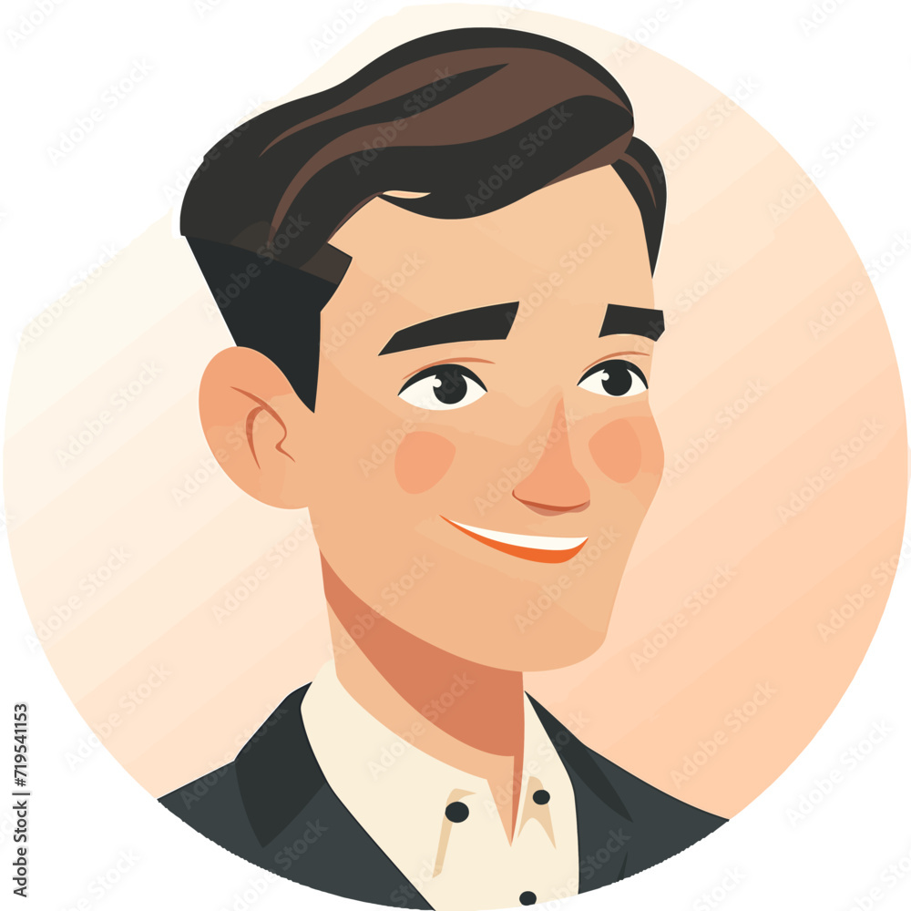 Illustration of a man, profile avatar Illustration of a man, profile avatar