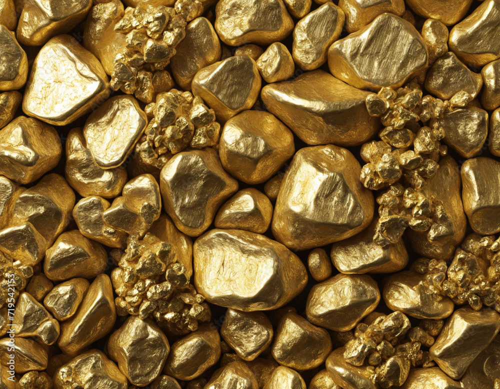 Golden nugget image with no background, isolated, created using generative technology Golden nugget image with no background, isolated, created using generative technology
