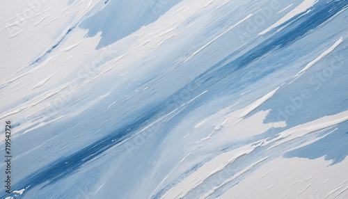 muted blue and white abstract painting