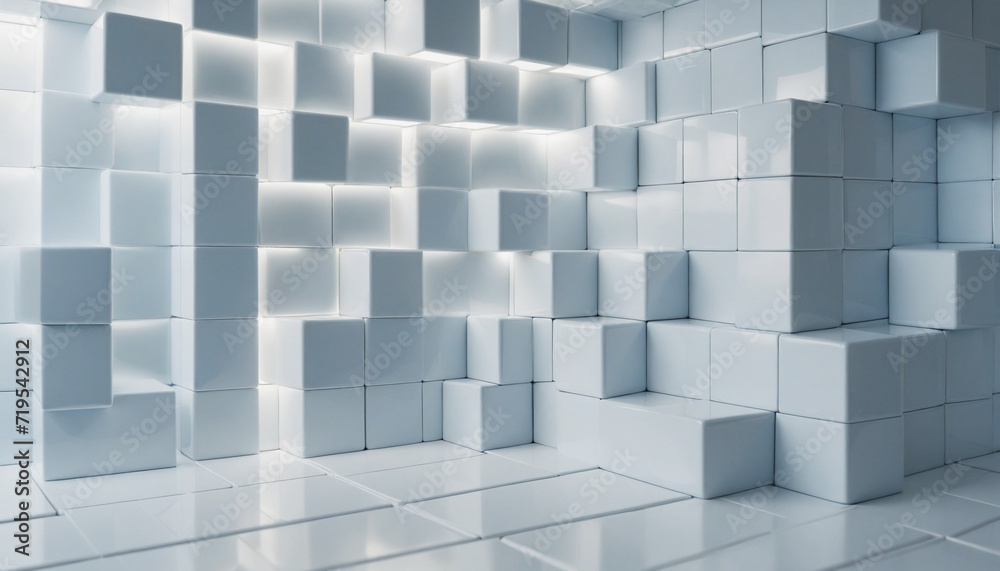 Light Azure Blocks Wall Background Light Azure Blocks Wall Background