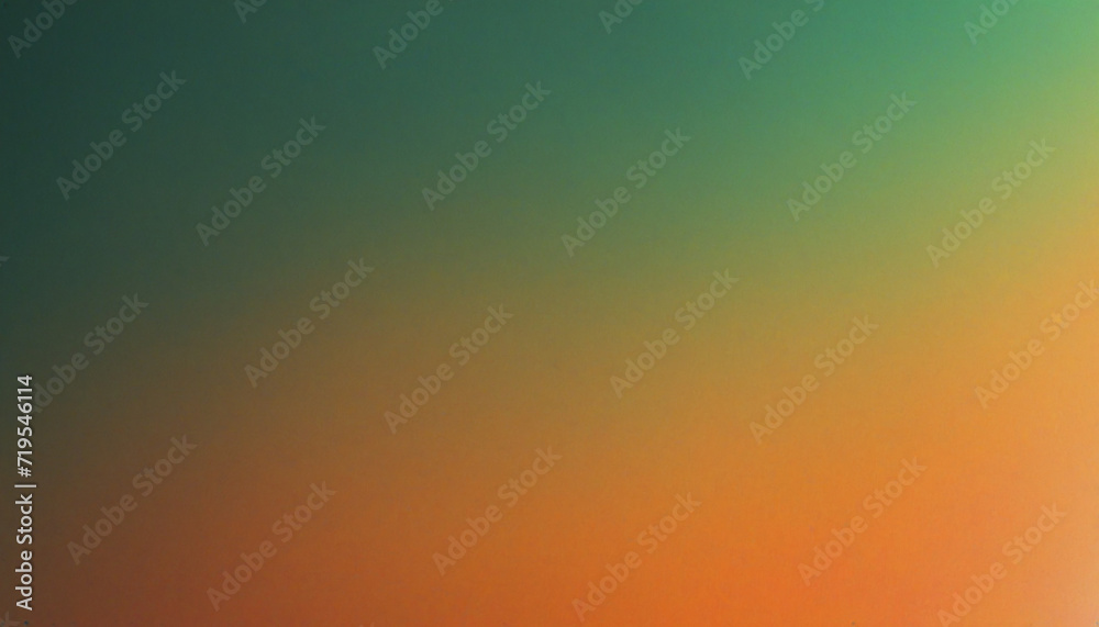 Orange green blurry color gradient grainy texture background, website header poster banner design