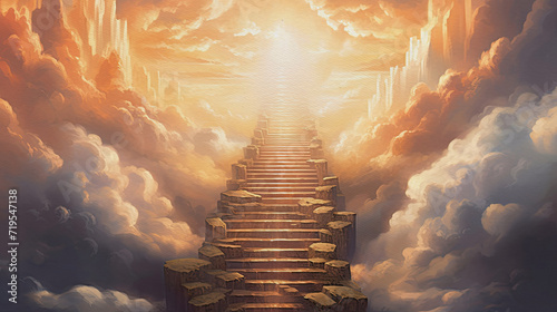 Stairway to Heaven, generative ai photo
