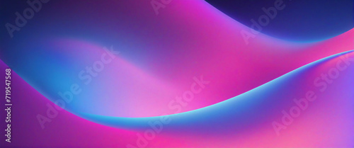 Purple pink blue color gradient background blurred neon color flow, grainy texture effect, technology banner design