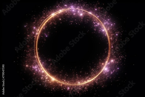 Amethyst haze glitter circle of light shine sparkles