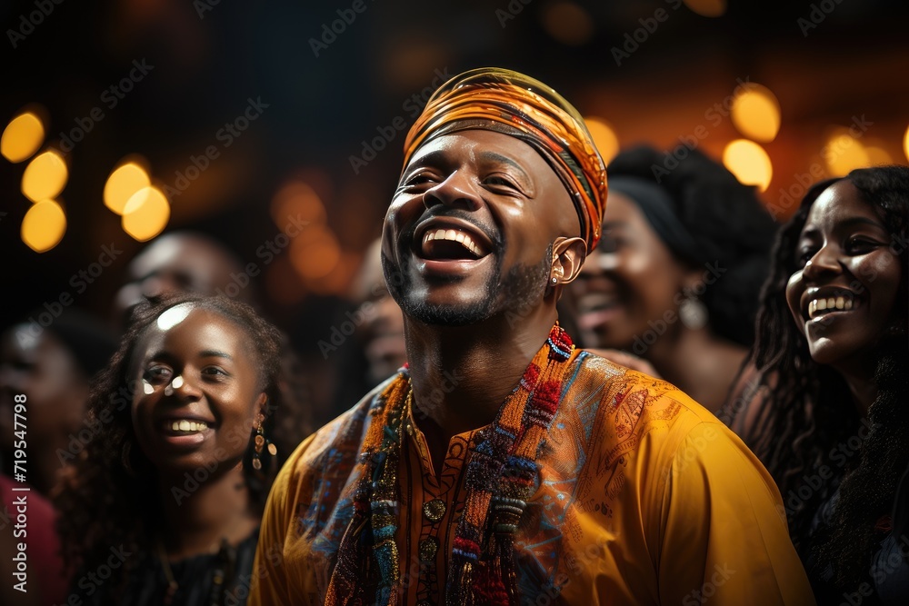 Gospel artists shine in a solidarity charity event., generative IA Gospel artists shine in a solidarity charity event., generative IA