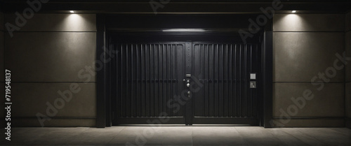 dark and dim secrete entrance. 