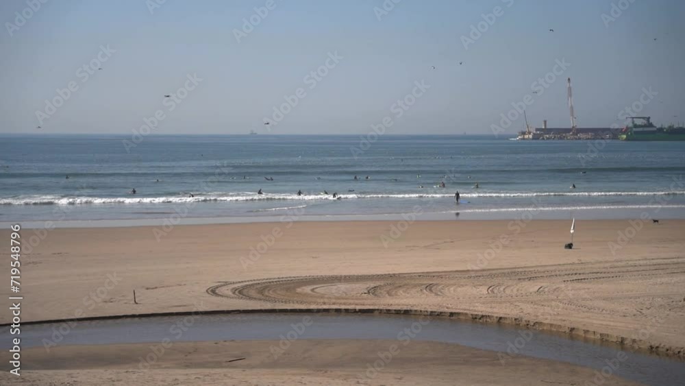 Praia do Carneiro, River Douro in city of Porto, Portugal Praia do Carneiro, River Douro in city of Porto, Portugal