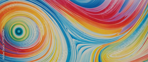 Colorful abstract background with flowing swirls and interlacing curves, perfect for business presentations and corporate branding  photo
