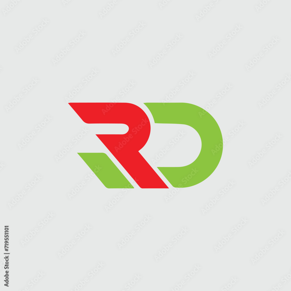 letters r and rd text logo design vector format letters r and rd text logo design vector format