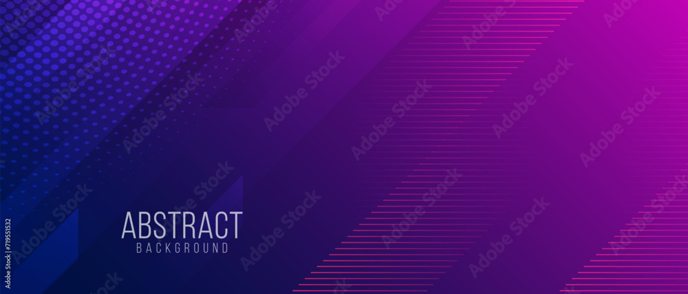 Blue and purple gradient banner background with diagonal geometric shape and line. vector illustration Blue and purple gradient banner background with diagonal geometric shape and line. vector illustration