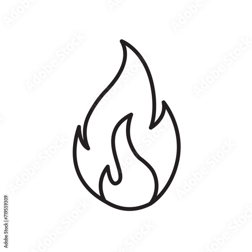 flame icon design vector template