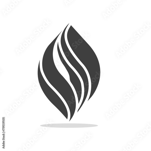 flame icon design vector template