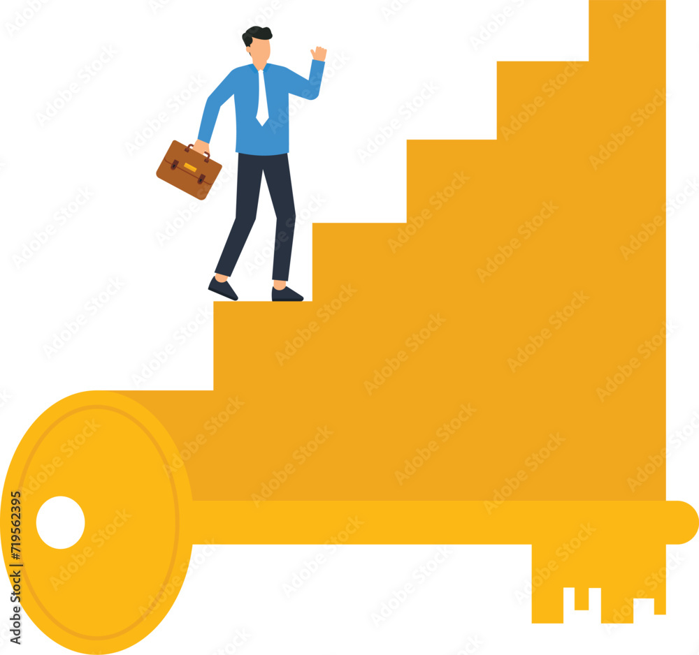 Decode and succeed and key for career growth, Businessman travels up the stairs of keys and business success key and way of solutions concept,
Decode and succeed and key for career growth, Businessman travels up the stairs of keys and business success key and way of solutions concept,