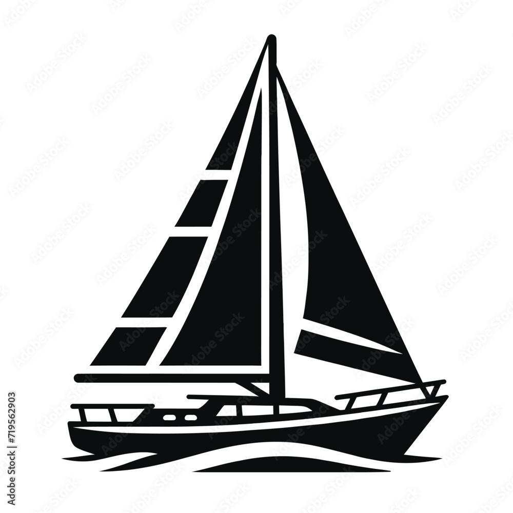 silhouette of a sailboat