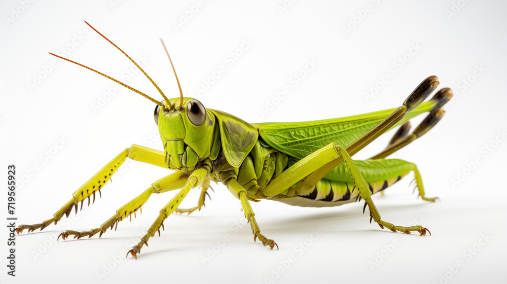 Grasshopper in a jump pose Grasshopper in a jump pose