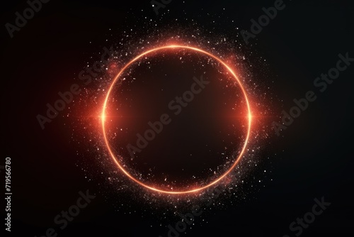 Coral twinkle glitter circle of light shine sparkles and platinum dusk spark particles