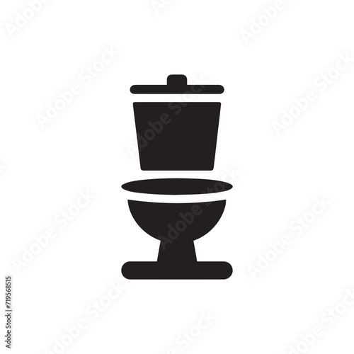 Bathroom Toilet seat icon vector