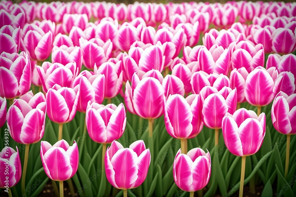 Pink tulips in the garden. Spring flowers. Tulips background. Pink tulips in the garden. Spring flowers. Tulips background.