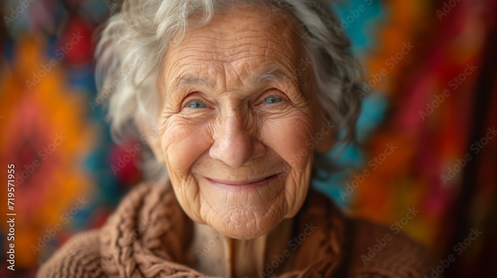 A woman senior with laughter lines, celebrating joyful expressions and the beauty of aging gracefully A woman senior with laughter lines, celebrating joyful expressions and the beauty of aging gracefully