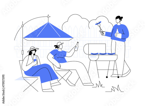 Chilling with friends isolated cartoon vector illustrations.