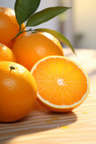Abundant Fresh Oranges Display - Fresh Fruit Art