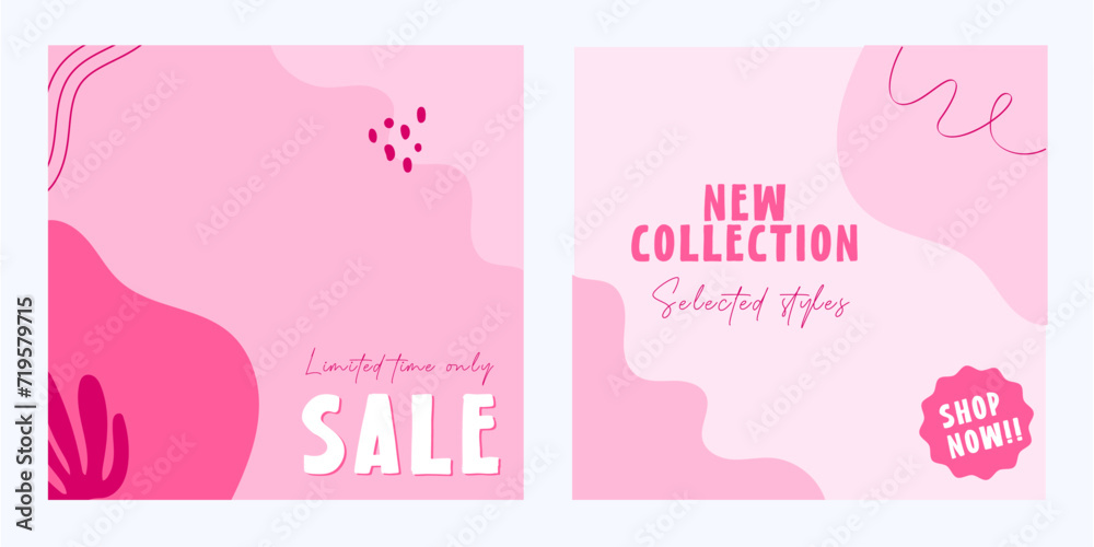 Squared Pink Templates Vector Illustration Squared Pink Templates Vector Illustration