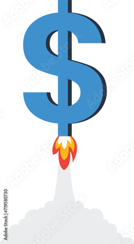 Financial instability and uncertainty or unstable investment market, Risky situation or economic recession and crisis or bankruptcy concept,
