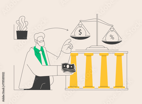 Retirement investments abstract concept vector illustration.