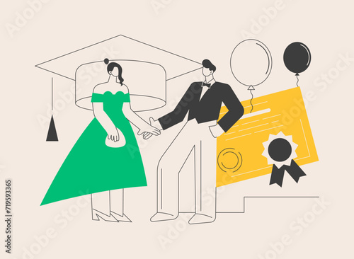 Prom party abstract concept vector illustration. © Visual Generation